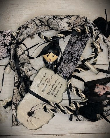 "Wednesday" Inspired Spell Cord for "Psychic Abilities" and "Protections of Those Abilities"