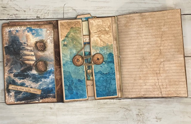 "Captains Log" Themed Junk Journal