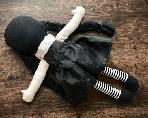 A Wednesday-Inspired Rag Doll